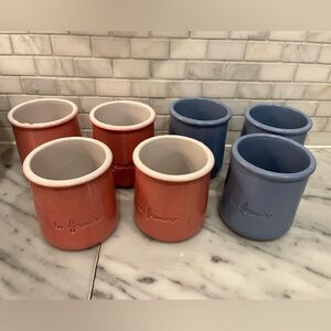 La Fermiere Set of 7 Terracotta Yogurt Pots